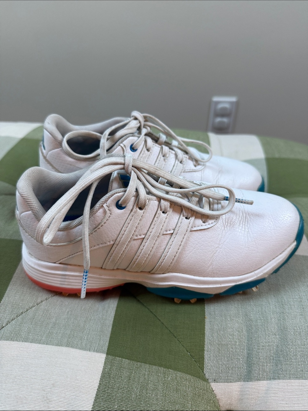 Adidas Kids 2 White Bounce Golf Shoes